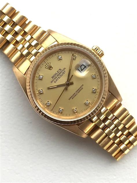 rolex oyster perpetual gold datejust|rolex datejust yellow gold price.